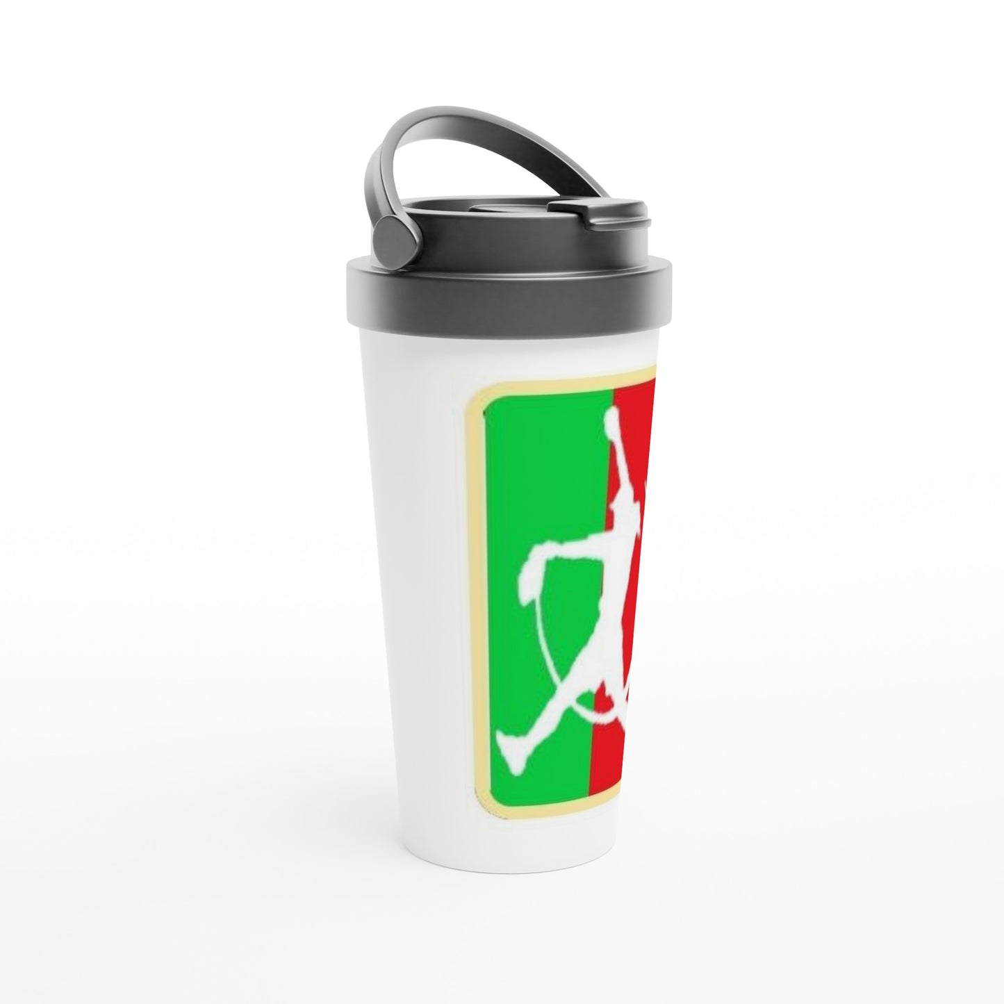 White 15oz Stainless Steel Travel Las Ninas Fastpitch Mug