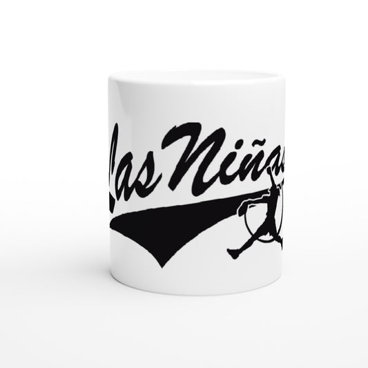 White 11oz Ceramic Las Ninas Fastpitch Mug
